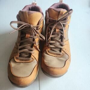 Oboz Womens Brown Leather Hiking Boots Size 8 Cabincore Cottagecore Sports